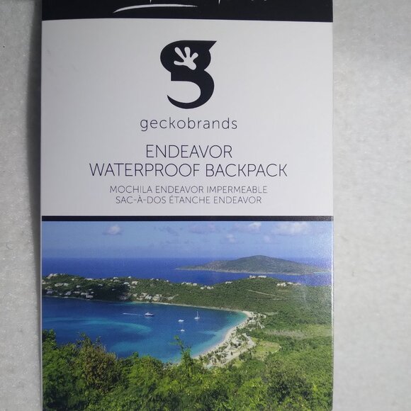 Geckobrands 30L Endeavor Waterproof Lightweight Backpack Ocean Geckoflage NEW - Picture 7 of 13